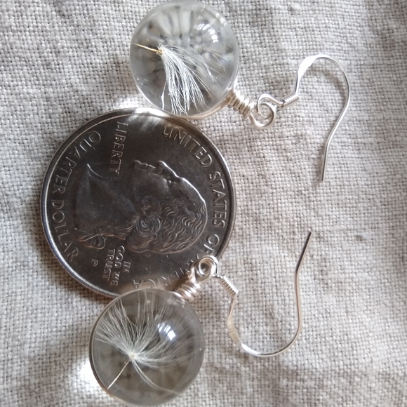 Amazing Dandelion Seed Earrings - Picture 6 of 6